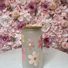 Flowers Glass Cup