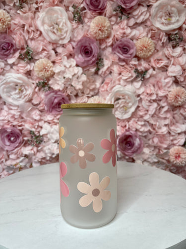 Flowers Glass Cup