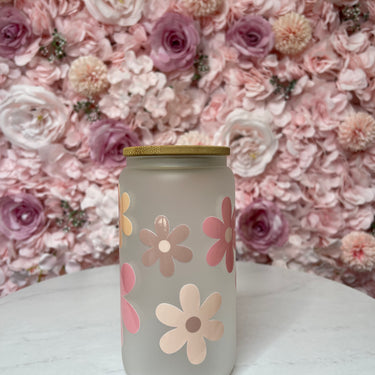 Flowers Glass Cup