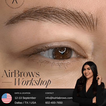 AirBrows (Machine Hairstrokes) In - Person + Online Program / Dallas, TX / September 12 & 13, 2026