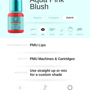 Aqua Pink Blush PMU pigment 10ml