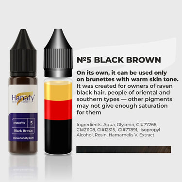 N5 Black Brown 15 ml - Hanafy Pigments