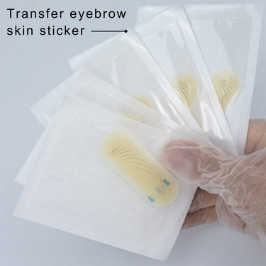 Pre - printed Brow Shape Practice Skin Sheet 10 pcs