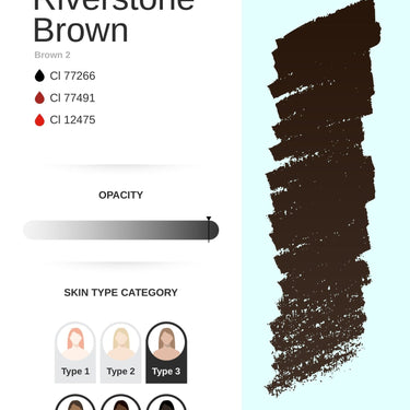 Riverstone Brown PMU Shading & Hairstrokes Pigment 10ml