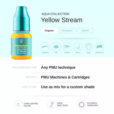 Yellow Stream PMU pigment 10ml